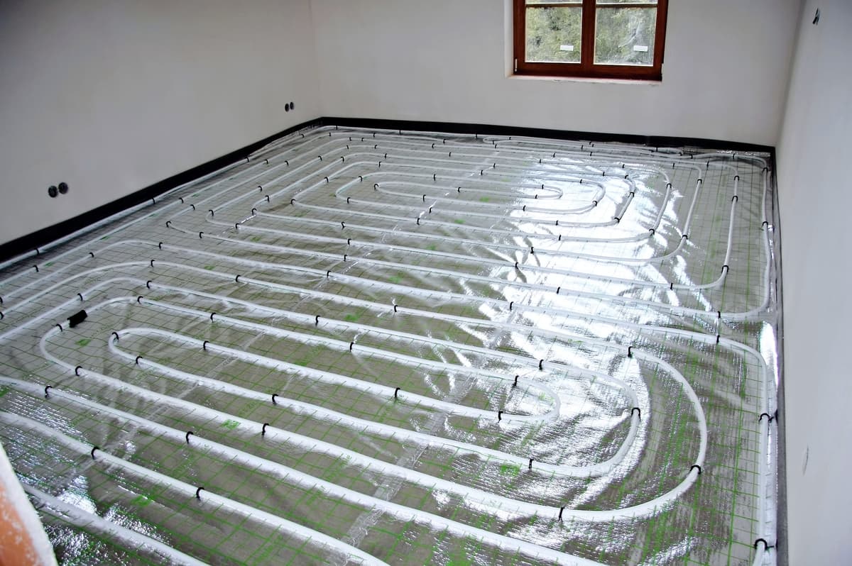 Podlahové vytápění — rozvody