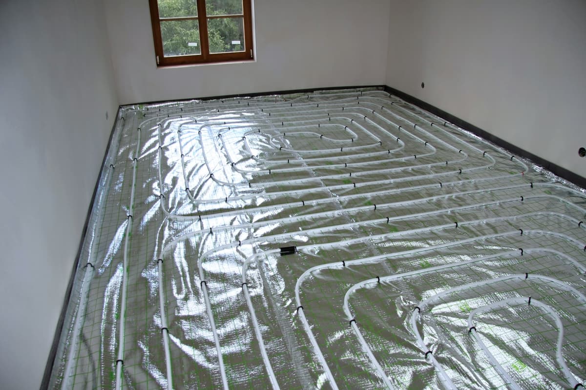 Montáž podlahového vytápění